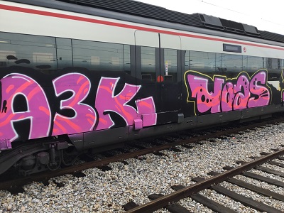 El vandalismo grafitero en los trenes de Renfe genera costes de ms de 25 millones de euros anuales