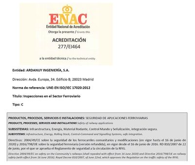 Independent Safety Assessor (ISA) for Control-command and signalling Systems, Energy, Infrastructure, Maintenance and Safe Integration