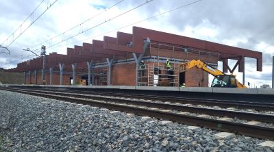 Ejecuci�n de obras del proyecto de construcci�n de la nueva estaci�n de Parla Norte (Madrid). Actuaciones ferroviarias.